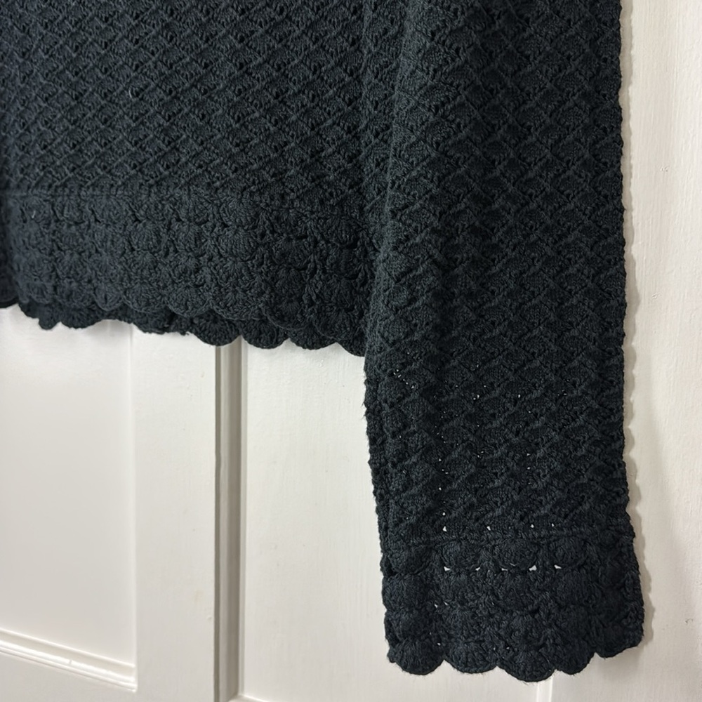 J.Crew Collection Crochet cropped cardigan sweater BS948 - Picture 12 of 12